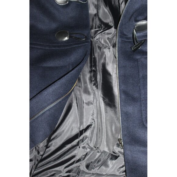 FOREVER 21 Preppy Hooded Toggle Coat, Deep Blue - Size Medium/Large - Picture 8 of 9